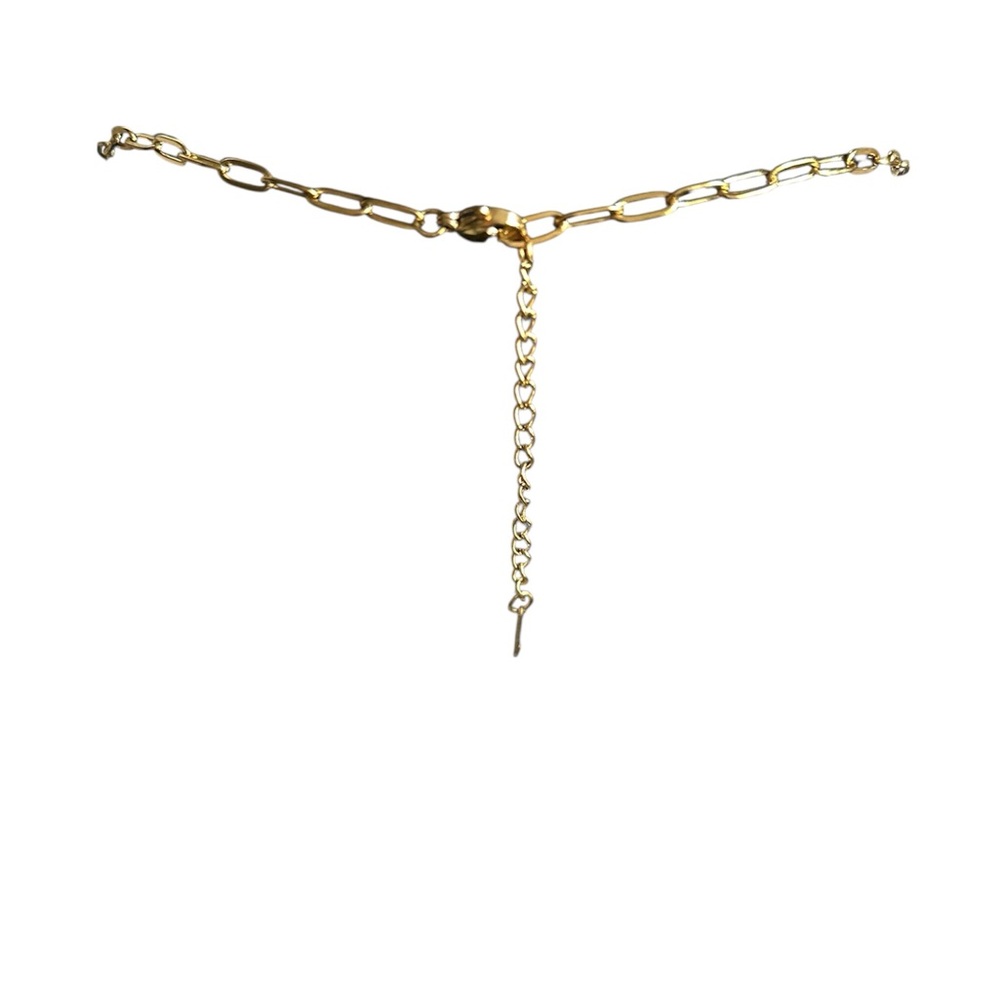 Coquette Valentine Charm Necklace Y2K Love Jewelry Gold Paperclip Chain Giftable - Picture 3 of 5